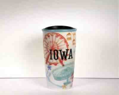 Starbucks IOWA STATE FAIR 12 oz Ceramic Travel Mug Ceramic Tumbler RARE - Sold on eBay Feb 21, 2022 for $80.00