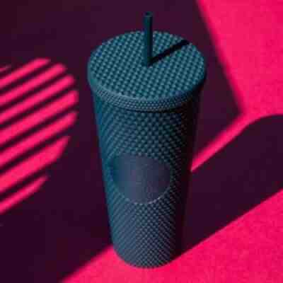 Starbucks 2022 Mexico Navy Blue Matte Studded Tumbler 24oz - Sold on eBay Feb 18, 2022 for $79.99