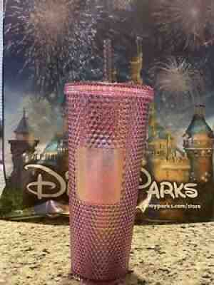 Walt Disney World 50th Anniversary Pink Geometric Starbucks Tumbler with Straw - Sold on eBay Feb 08, 2022 for $75.00