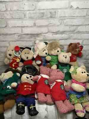 Starbucks Bearista Lot of 11 Bears With Tags - Sold on eBay Feb 20, 2022 for $70.00