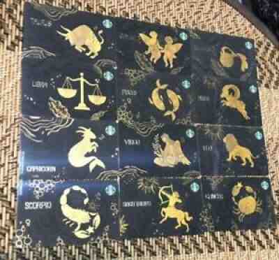 Taiwan Starbucks card lots of 12 Zodiac (2020) Capricorn Sagittarius Libra Leo - Sold on eBay Feb 17, 2022 for $144.00