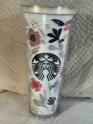 RARE 2014 Starbucks Flower Pattern Floral Harvest Venti Cold Cup Tumbler 24 oz - Sold on eBay Feb 22, 2022 for $130.00