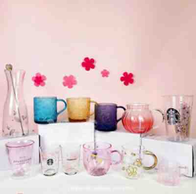 China 2022 Cherry Blossom Season Starbucks Cup Glass Mug Flowers Bloom Pink New - Sold on eBay Feb 22, 2022 for $55.99