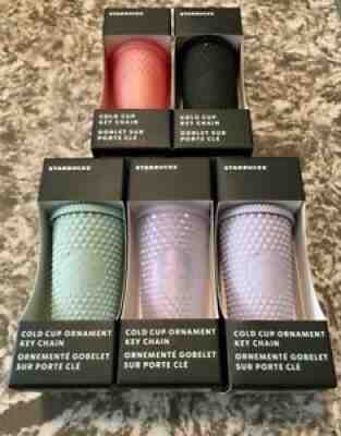 Starbucks NWT Keychains + Ornaments Tumbler style 2021 Ice Lavender Mint Peach - Sold on eBay Feb 24, 2022 for $109.99