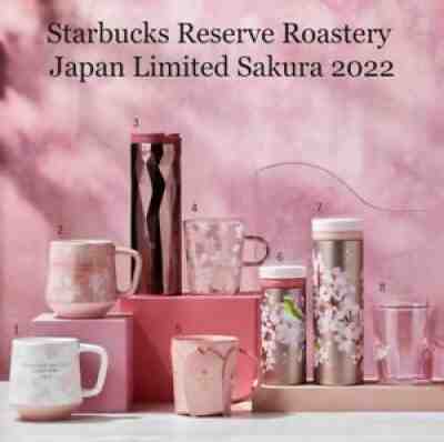 Starbucks 2022 China Sakura transparent and Gold rim glass 355ml