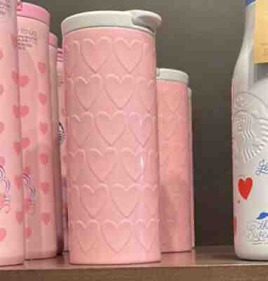   2022 Stainless Cylinder Tumbler Embossed Heart 355 - Sold on eBay Feb 22, 2022 for $80.00