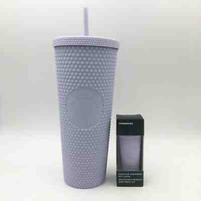 Starbucks 2021 Matte Lilac Studded Winter Holiday Tumbler 24oz Cup & Ornament - Sold on eBay Feb 24, 2022 for $75.00