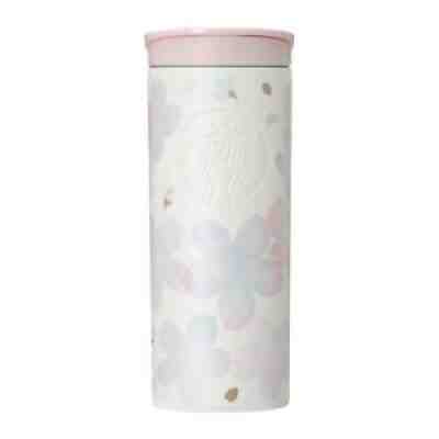STARBUCKS JAPAN SAKURA CHERRY BLOSSOM 2021 STAINLESS WHITE BREATH 355 ML NEW! - Sold on eBay Feb 24, 2022 for $72.95