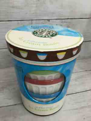 2007 Starbucks 12 oz Ribbed ice cream bowls, Set Of 4 in original package Mint - Sold on eBay Jan 14, 2022 for $69.99