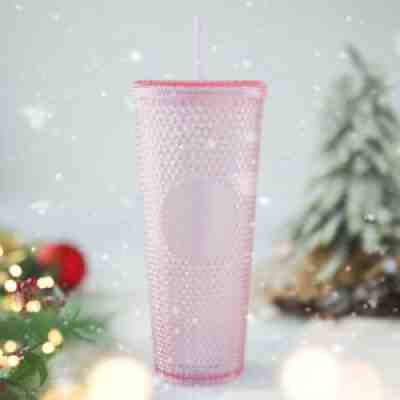 BNWT 2021 Starbucks Singapore Christmas Pink Glitter Bling Cup Cold Studded 24oz - Sold on eBay Dec 06, 2021 for $69.90