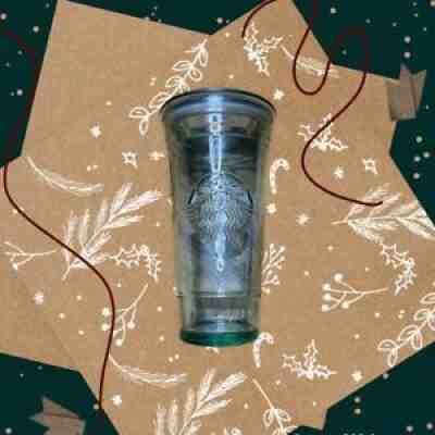 Starbucks 20oz VENTI RECYCLED GLASS Cold Cup Tumbler Made in Spain RARE WITH LID - Sold on eBay Feb 25, 2022 for $68.00
