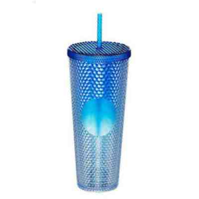 Starbucks Korea 21 Summer Shine Blue Bling Stud Cold Cup Tumbler 710ml Free Ship - Sold on eBay Dec 09, 2021 for $67.80