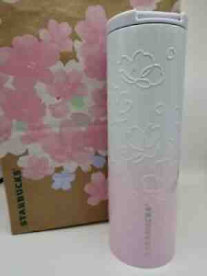 Starbucks Japan SAKURA 2022 Stainless Tumbler Embossed Bloom 473ml - Sold on eBay Feb 22, 2022 for $67.00