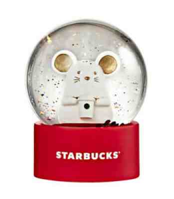 Starbucks Korea 2020 Happy New year Newyear mouse snowglobe _ EMS - Sold on eBay Jan 06, 2022 for $66.11