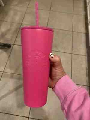 Starbucks Neon Pink Tumbler - Sold on eBay Dec 06, 2021 for $66.00