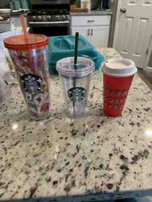Lot Of 3 Genuine Starbucks Cups - Sold on eBay Dec 22, 2021 for $66.00