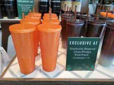 Starbucks Thailand Exclusive Orange Bling Studded Cup Cold Venti 2022 rare - Sold on eBay Feb 19, 2022 for $65.00