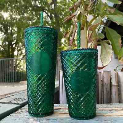 US Starbucks Spring 2022 Light Emerald Green Venti & Grande Tumbler BNWT - Sold on eBay Feb 23, 2022 for $65.00