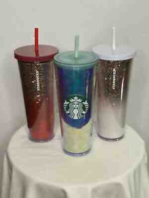 Starbucks Tumbler Lot Of 3 - Sold on eBay Feb 24, 2022 for $65.00