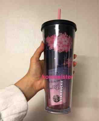 Starbucks Korea 2018 Year Cherry Blossom Gray Pink Cold Cup 710ml .New - Sold on eBay Feb 04, 2022 for $450.00