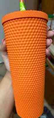 starbucks 2022 matte orange studded tumbler - Sold on eBay Feb 28, 2022 for $220.00