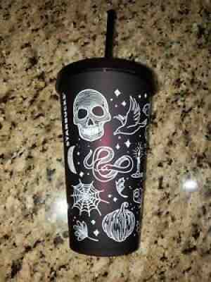 RARE STARBUCKS 2019 BLACK/PURPLE 16OZ HALLOWEEN TUMBLER WITH LID & STRAW - Sold on eBay Mar 07, 2022 for $200.00