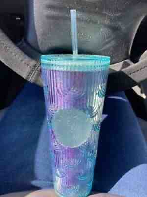 New Starbucks 2022 Spring Iridescent Holographic Wave 24oz Cold Cup Tumbler NWT - Sold on eBay Mar 08, 2022 for $200.00