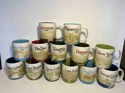Lot Of 13 Starbucks City & State Collector Series Mugs - New & Used - Sold on eBay Mar 13, 2022 for $199.99