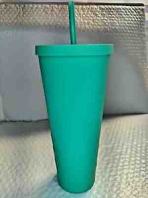 Starbucks soft touch acrylic tumbler Venti RARE Green - Sold on eBay Mar 13, 2022 for $199.98