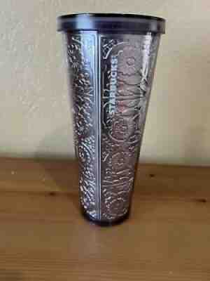 Starbucks Lavender Purple Embossed Metallic tin Foil Tumbler RARE cup - Sold on eBay Mar 08, 2022 for $190.00