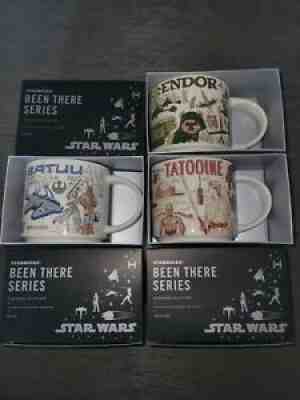 STARBUCKS STAR WARS SET BEEN THERE SERIES MUG NEW WITH SKU BATUU ENDOR TATTOOINE - Sold on eBay Mar 13, 2022 for $188.88