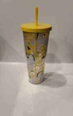 Starbucks 24oz Yellow Zebra Cold Cup Tumbler Beautiful New - Sold on eBay Mar 04, 2022 for $180.00