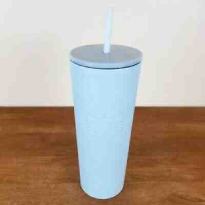 Starbucks Matte Cinderella Blue 24 oz Stainless Tumbler with Strap Rare HTF - Sold on eBay Mar 10, 2022 for $179.99