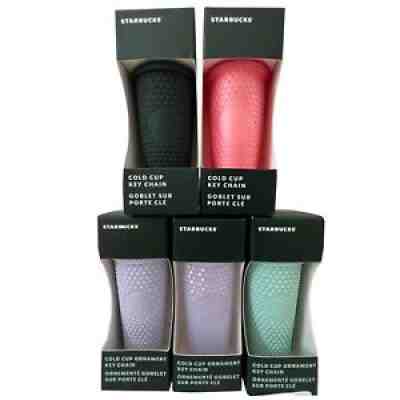 Starbucks Cold Cup Ornament Keychain Set (5) - Sold on eBay Mar 16, 2022 for $142.42