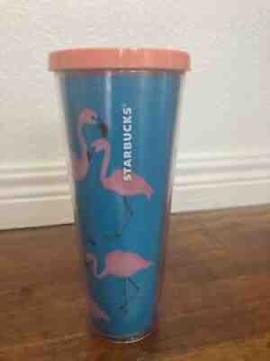 Starbucks 2014 Florida Pink Flamingo Red Dot Travel Tumbler Venti Cold Cup 24oz - Sold on eBay Mar 06, 2022 for $132.50