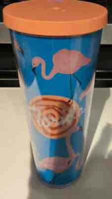 VHTF 2016 Starbucks Florida Flamingo Venti 24oz Tumbler - No Straw-FLAWED - Sold on eBay Mar 04, 2022 for $129.98
