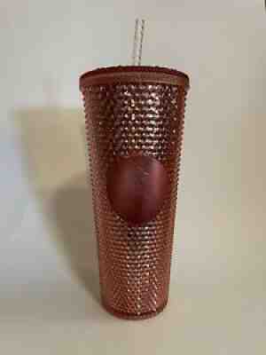 Starbucks Fall 2019 Limited Edition Studded Tumbler Cup Rose Gold With Straw - Sold on eBay Mar 07, 2022 for $125.00