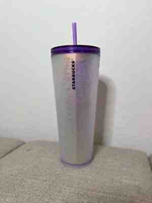 2021 STARBUCKS HALLOWEEN PURPLE WHITE FROSTED SPIDERWEB Soft Touch 24 OZ TUMBLER - Sold on eBay Mar 12, 2022 for $250.00