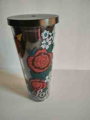 Rare Starbucks Love Heart Valentine Stitch Tattoo Tumbler Cup NO Straw Black Lid - Sold on eBay Mar 23, 2022 for $150.00