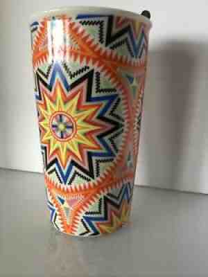 Rare 2017 Starbucks Ceramic Travel Mug Orange Mandala India Tumbler Cup HH - Sold on eBay Mar 23, 2022 for $139.49