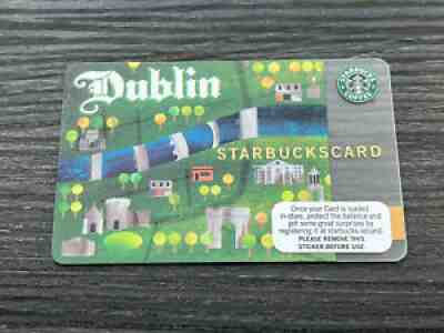 Starbucks card Dublin Ireland 2009 Old Logo.New, Never Swiped.MINT!!