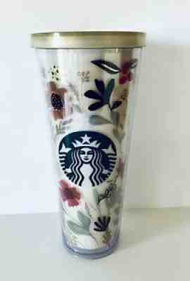 RARE 2014 Starbucks Floral Pattern Harvest Venti Cup Tumbler 24 oz FREE SHIP - Sold on eBay Mar 24, 2022 for $125.00