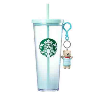 Starbucks Korea 2018 SS Aqua Marine Figure Charm Cold Cup 710ml - Sold on eBay Feb 22, 2022 for $119.99