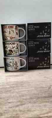 STARBUCKS STAR WARS SET BEEN THERE SERIES MUG NEW WITH BATUU ENDOR TATTOOINE - Sold on eBay Mar 24, 2022 for $119.95