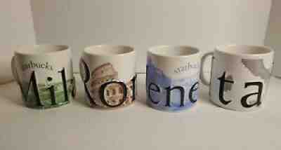 Starbucks La Dolce Vita Coffee Mug, 4 Mug Set 2002 18 Oz - Sold on eBay Feb 26, 2022 for $109.99