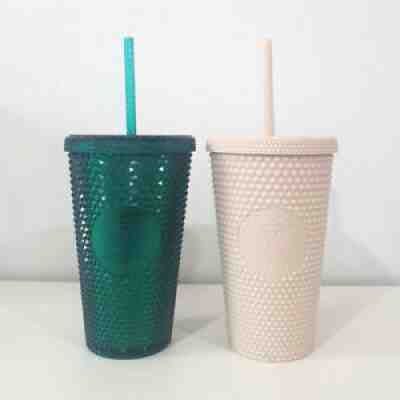 Starbucks Korea 2020 Lucky Bling Stud Cold Cup 473ml / Green Oatmeal Sets - Sold on eBay Mar 24, 2022 for $109.99