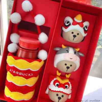 Starbucks 2021 Dragon Lion Dance Stainless Steel Vacuum Cup Three Heads 8oz New - Sold on eBay Mar 09, 2022 for $105.99
