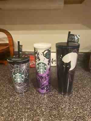 â??2021 STARBUCKS HALLOWEEN 3 CUP BUNDLE! Glow In The Dark Spiderweb Tumbler - Sold on eBay Mar 09, 2022 for $100.00