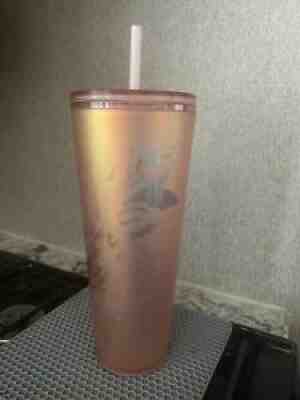 Starbucks 2022 Siren soft touch copper rose gold tumbler 24oz SKU# 011129782 - Sold on eBay Mar 24, 2022 for $100.00