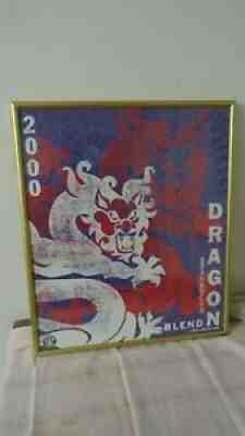 Starbucks Coffee 2000 Dragon Blend Poster Framed Limited Chinese Lunar New Year - Sold on eBay Mar 01, 2022 for $99.99